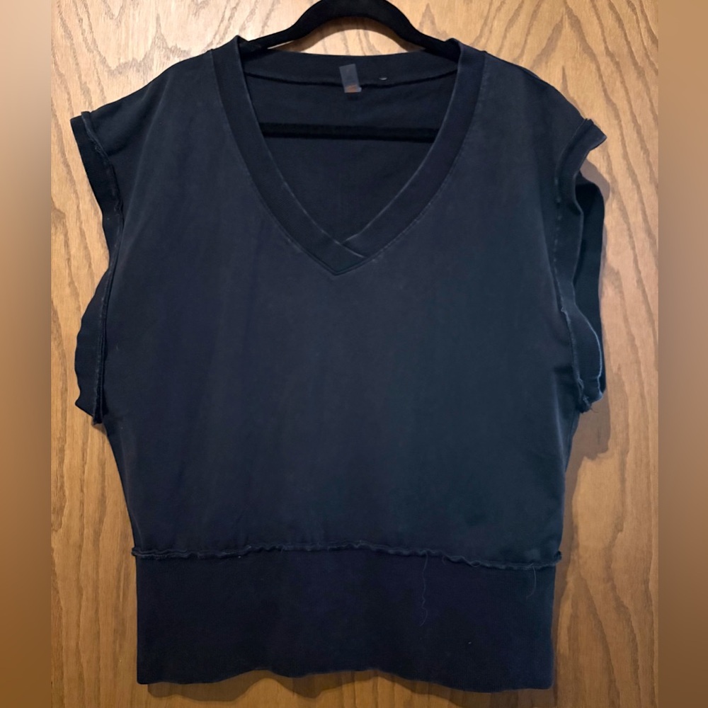 Mono B Black Sleeveless Tee